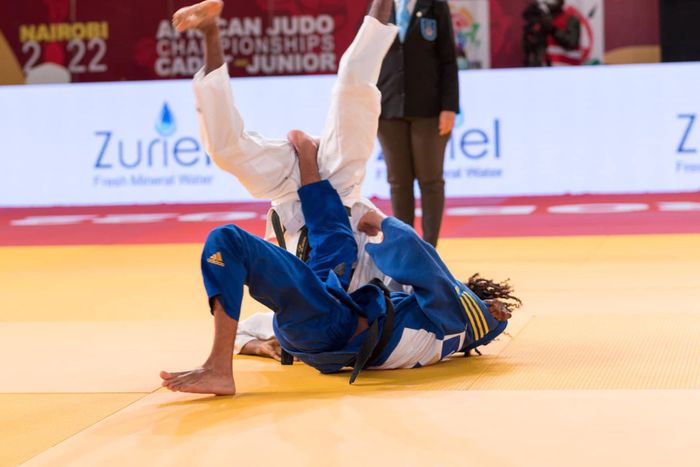 Judokas in action at a past event