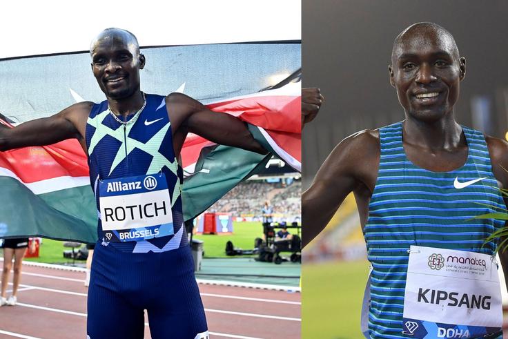 Ferguson Rotich (L) and Abel Kipsang (R)