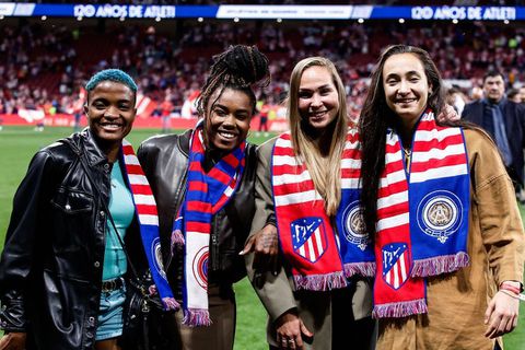 Ajibade has scored eight goals this season as Atlético de Madrid Femenino occupies fourth place in the league.