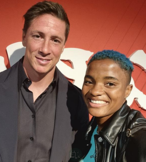 Rasheedat Ajibade also was able to meet up with Atletico Madrid legend Fernando Torres.