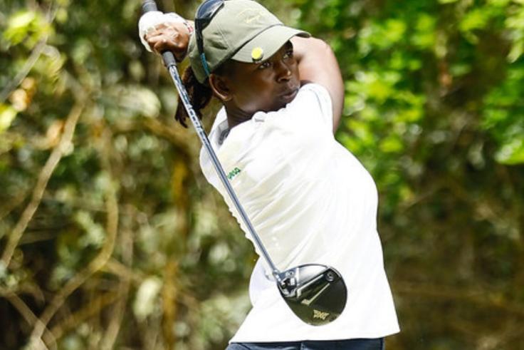 Naomi Wafula in action at a past tournament.