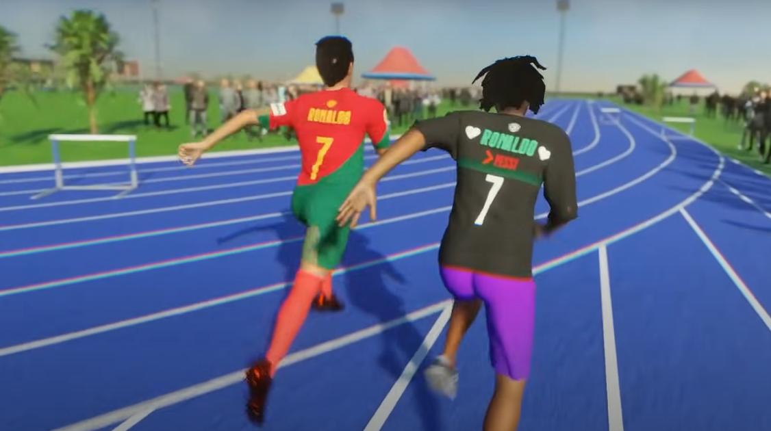 Is American entertainer IshowSpeed actually faster than Cristiano Ronaldo? 3D Simulation puts