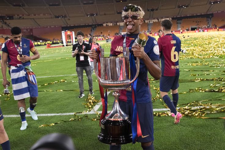 Lamine Yamal of Barcelona (Photo by Guillermo Martinez)