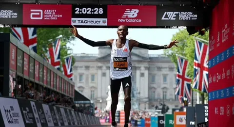 Millions Sebastian Sawe Will Pocket For Beating Eliud Kipchoge And Co to Win 2025 London Marathon