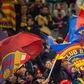 Barcelona fans celebrating | FC Barcelona