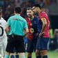 Ãnigo Martinez of Barcelona talks to Referee Ricardo de Burgos Bengoetxea Barcelona v Real Madrid, Copa del Rey, Final, Football, Estadio La Cartuja de Sevilla, Seville, Spain - 26 Apr 2025 Copyright: xRubenxAlbarran Shutterstockx 15269678eo