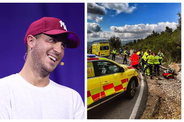 Eden Hazard in cycling race