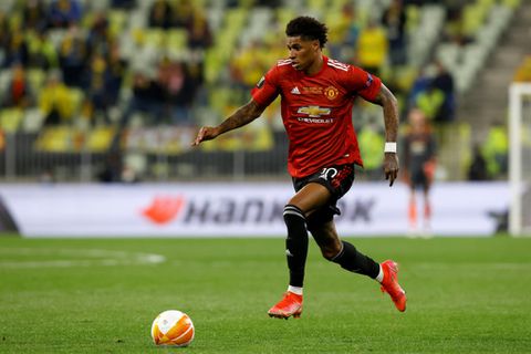 Marcus Rashford in action for Manchester United