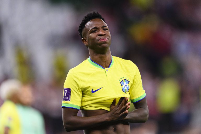 Vinicius Junior's friend mocked with banana by security in racism incident  before Brazil's match against Guinea