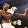 Sarah Achieng throws a punch against her opponent during a past bout.