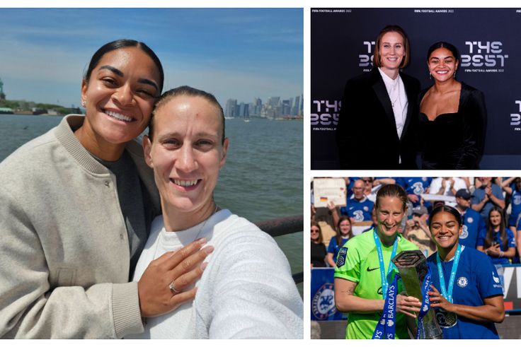 Jess Carter and Ann-Katrin Berger get engaged