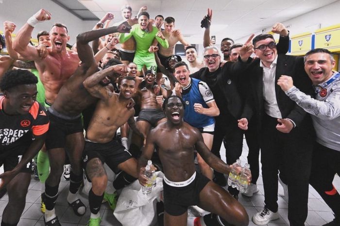 It was joy for Maduka Okoye and his Udinese teammates but tears for Frosinone.