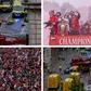 Liverpool trophy parade nearly turned tragic when a man drove a car into celebrating fans. Photos: Imago