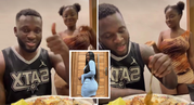 Her food is actually nice - Victor Boniface MELTS over 'hot' content creator who impressed him with her cooking skills