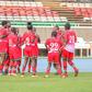Kenya's Junior Starlets celebrate a goal during a friendly match.