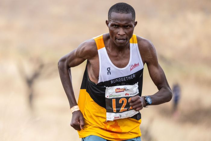 'Philip Kigen' in action during the Lewa Marathon