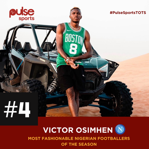 Victor Osimhen is one of the most fashionable Nigerian footballers of the season