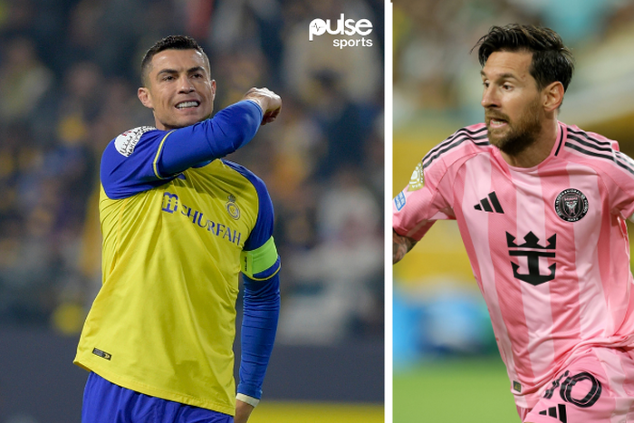 Action shots of Cristiano Ronaldo and Lionel Messi in a side by side panel || Image credit: Imago