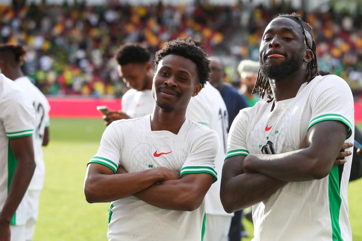 Super Eagles stars Tolu Arokodare and Nathan Tella | Imago