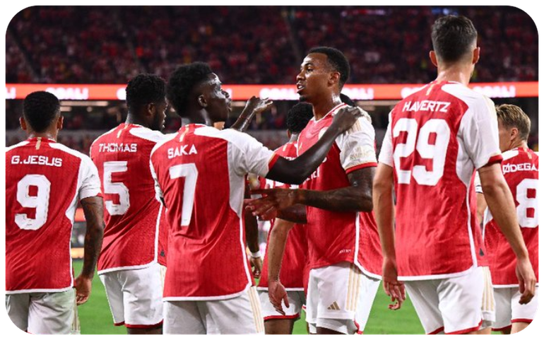 Preseason: Arsenal come from behind twice to defeat Barcelona 5-3 - Daily  Post Nigeria