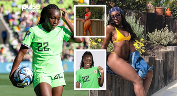 Michelle Alozie: Naija men declare love for 'most beautiful Nigerian female footballer after Super Falcons win