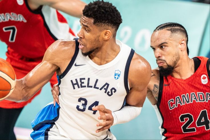 Nigerian Freak Giannis Antetokounmpo starts the 2024 Olympics with 34 points as Greece loses to Canada in the opener.