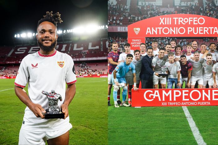 Super Eagles of Nigeria star Chidera Ejuke wins MVP as he leads Sevilla to the Antonio Puerta Trophy title.