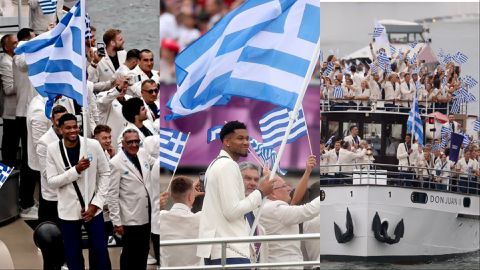 Giannis Antetokounmpo: Nigerian Freak shines as Flag bearer for Greece at Paris 2024 Olympics