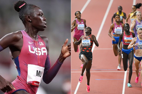 Athing Mu's winning streak at major finals comes to an end as Mary Moraa claims 800m title in Budapest