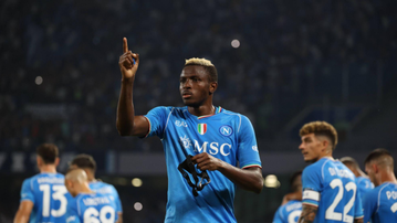 Osimhen scores 100th club goal in Napoli's victory over Sassuolo