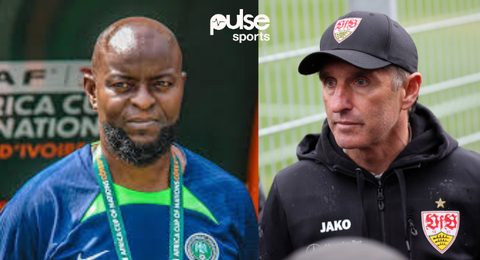 'Finidi George is even better' - Nigerians call out NFF over Labbadia's appointment as Super Eagles Coach