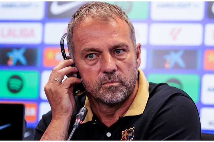 Barcelona manager Hansi Flick.