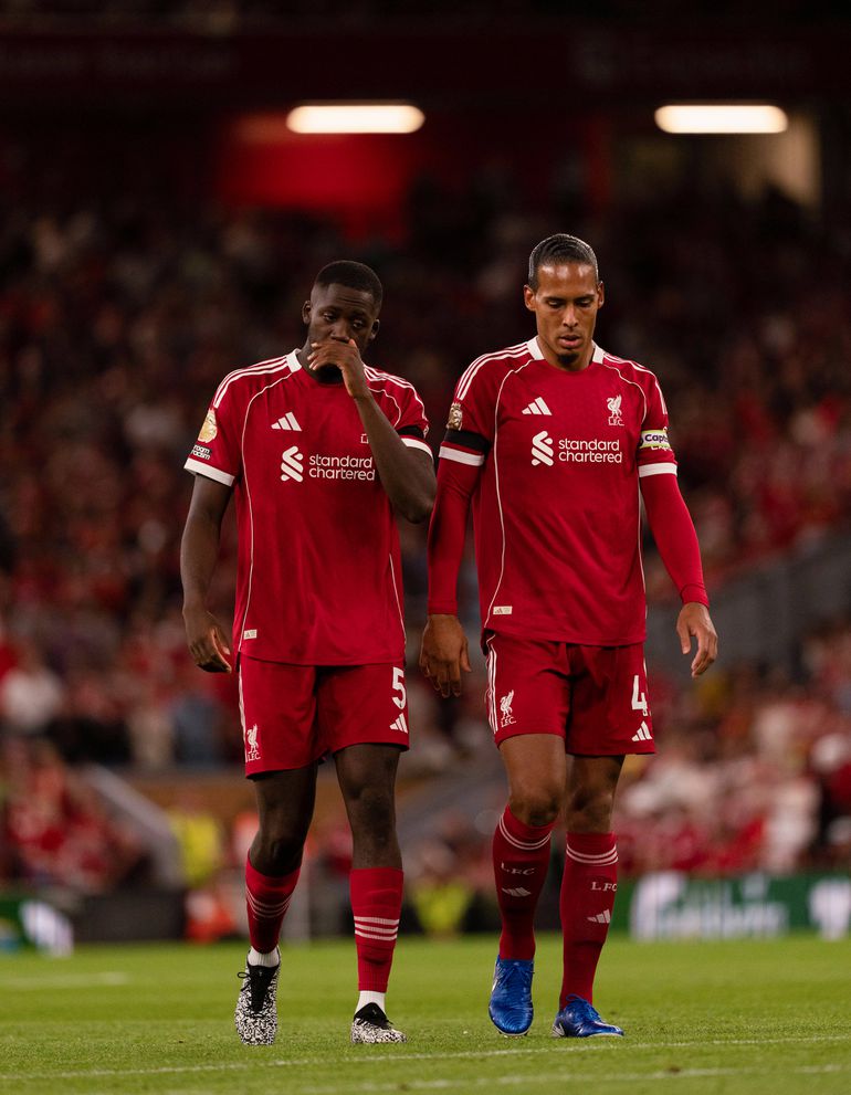 Virgil van Dijk and Ibrahima Konate