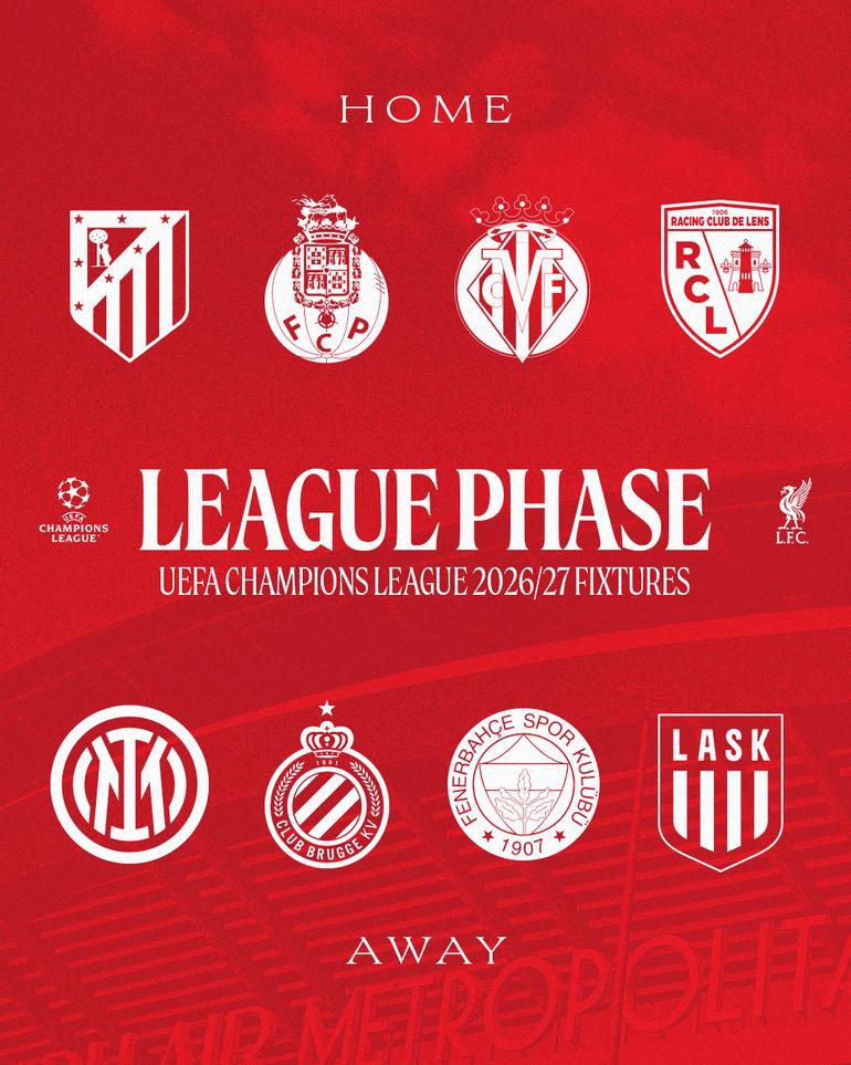 Liverpool's Champions League draw || X