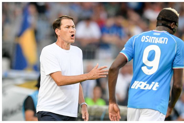 Victor Osimhen and Rudi Garcia