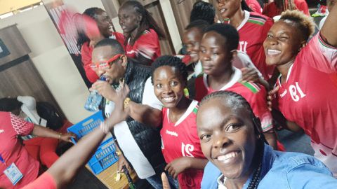Queens fixing each other's crowns! Mary Moraa lauds Harambee Starlets for their dominant display over Cameroon