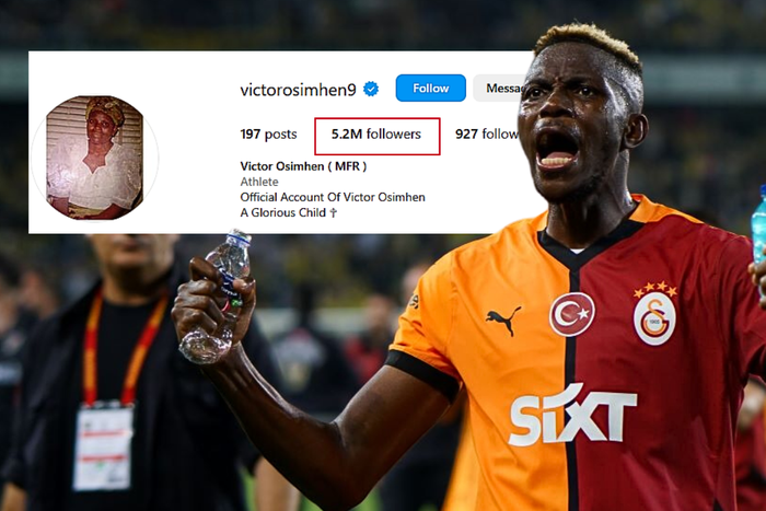 Victor Osimhen: Super Eagles record-breaker goes clear to become the no.1 most followed Nigerian footballer on Instagram