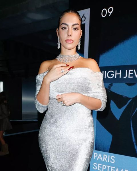 Georgina Rodriguez at the Messika Fashion Show