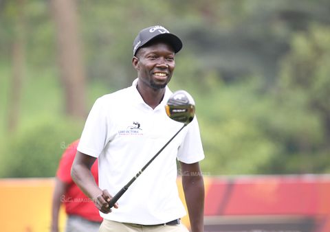 On the brink of golfing glory: Ronald Rugumayo aims for his maiden pros title at the 2023 Johnnie Walker Uganda Golf Open