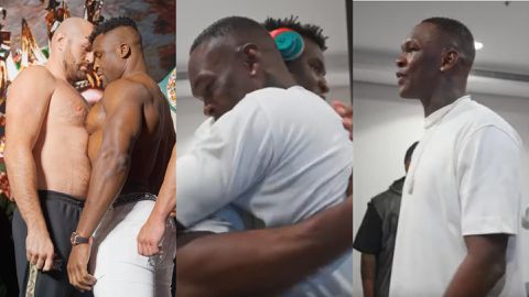Francis Ngannou and Israel Adesanya: Stylebender in Saudi Arabia to support Cameroon star against Tyson Fury