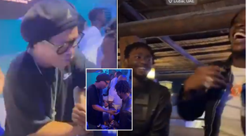 WATCH: Ronaldinho parties with Afrobeats stars Omah Lay and Fireboy in Dubai in viral video