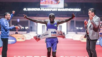 Kenya’s Bernard Biwott joins millionaires club after debut marathon win in Frankfurt