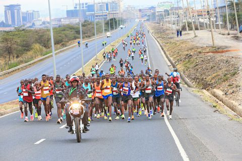 Ronald Kimeli Kurgat, Gladys Chemutai reign supreme at Stanchart Nairobi Marathon