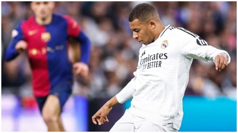Kylian Mbappe set an unwanted record in his ElClasico debut in LALIGA.