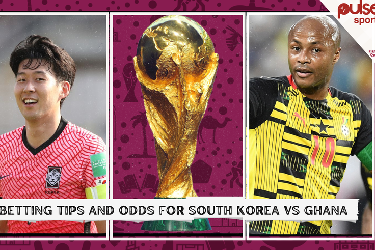 Betting tips and odds for  South Korea vs Ghana