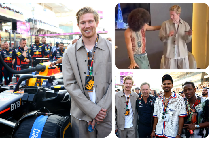 Kelvin De Bruyne shows dancing skills at Abu Dhabi Grand Prix