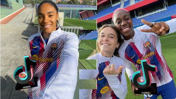 Oshoala and Barcelona stars bag TikTok award