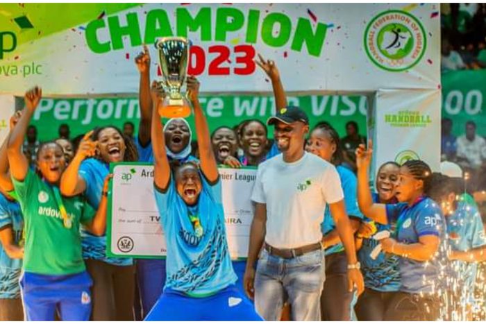 Safety Babes are the champions of the Women's category at the Ardova Handball Premier League 2023