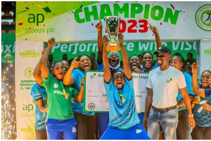 Safety Babes are the champions of the Women's category at the Ardova Handball Premier League 2023