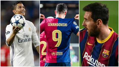 Lewandowski joins GOATs Ronaldo and Messi in exclusive list as third player to score 100 goals in UCL history